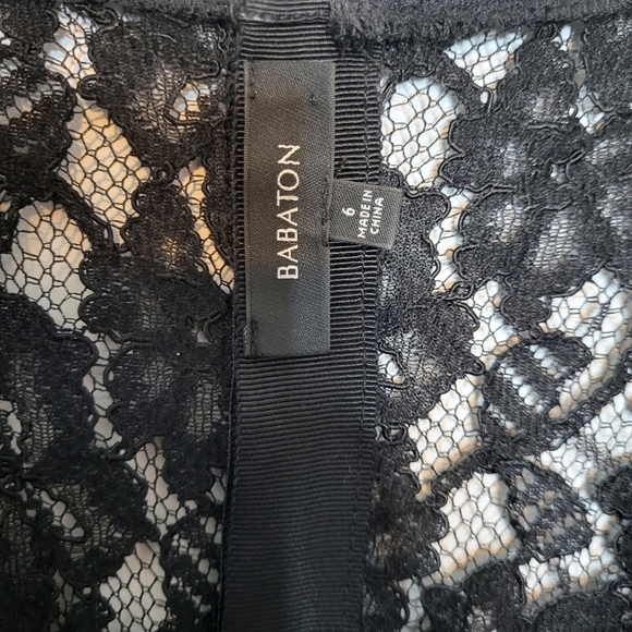 Aritzia Babaton Black Lace Dress Size 6 - Picture 6 of 12